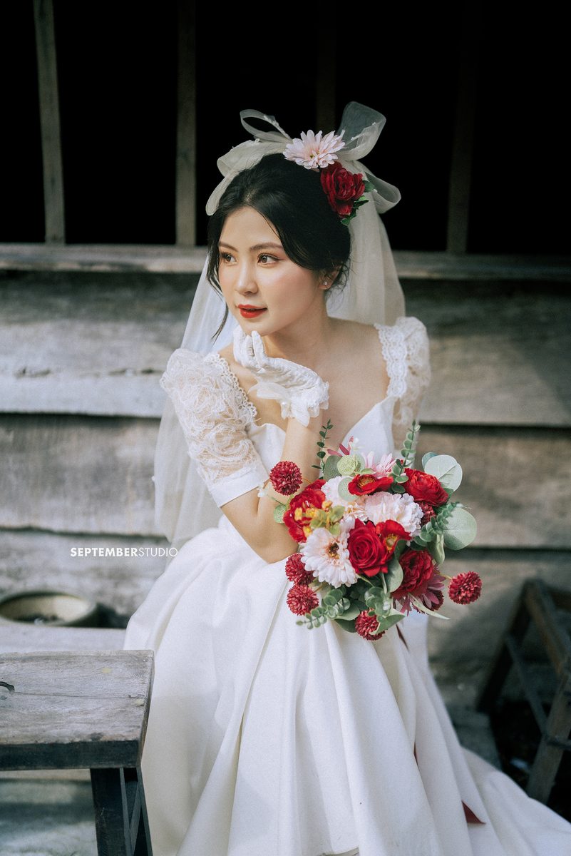 cô dâu chú rể phong cách thập niên 90 - September Studio
